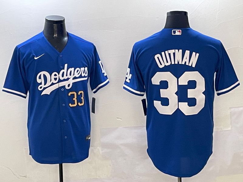 Men Los Angeles Dodgers 33 Outman Blue Game 2025 Nike MLB Jersey style 9
